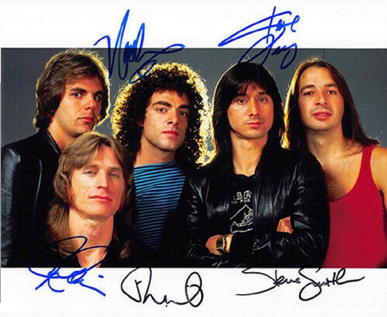 JOURNEY Signed Photo Poster painting X5 Steve Perry, Neal Schon +++ wCOA