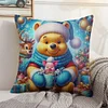 Winnie The Pooh - 11CT Stamped Cross Stitch Pillowcase 45*45cm