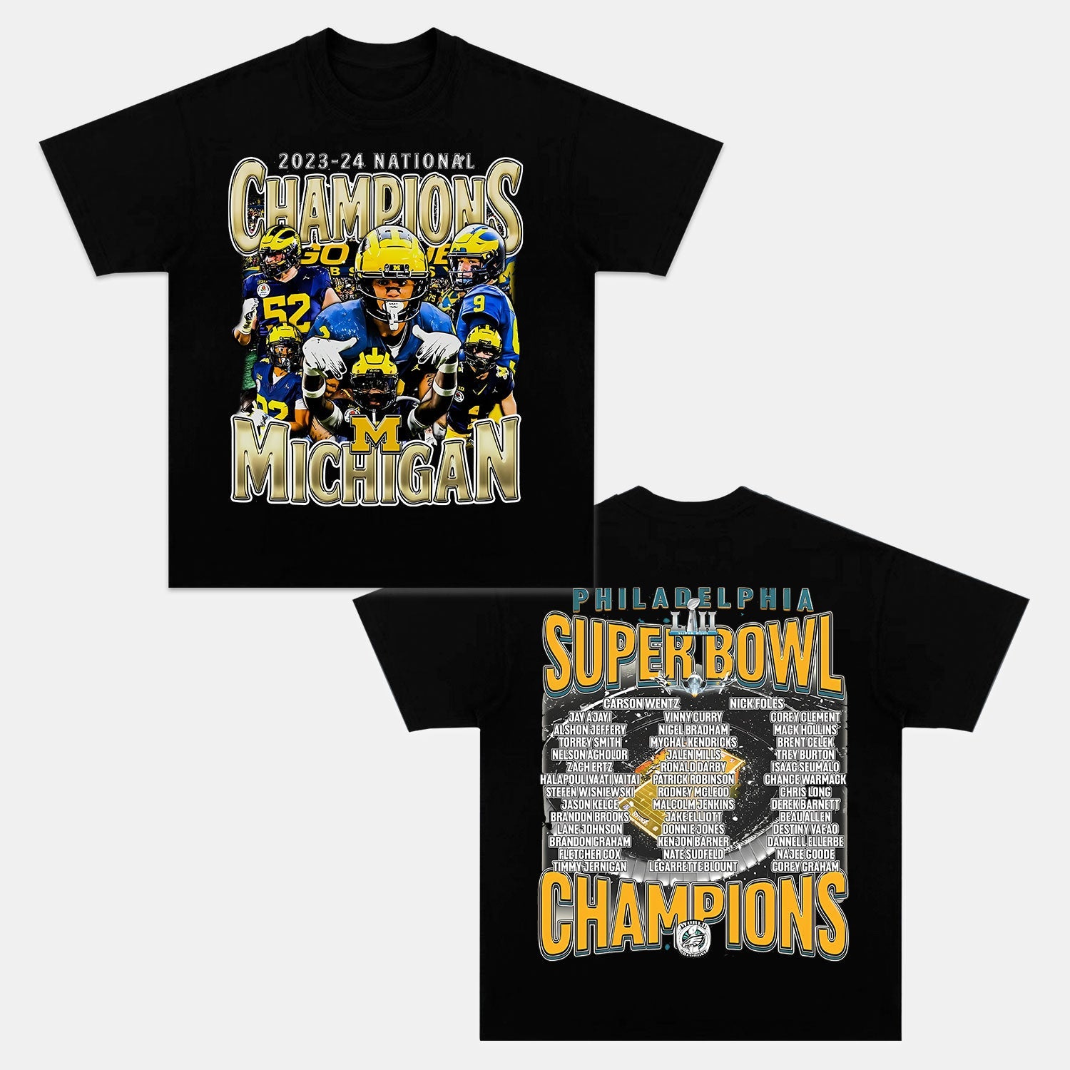 2023-24 NATIONAL CHAMPS MICHIGAN TEE