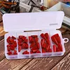 50PCs Bullets Fishing Sinkers Weights Slip Sinkers Kit for Bass Trout Panfish