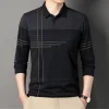 Men's Jacquard Striped Fashion Loose POLO