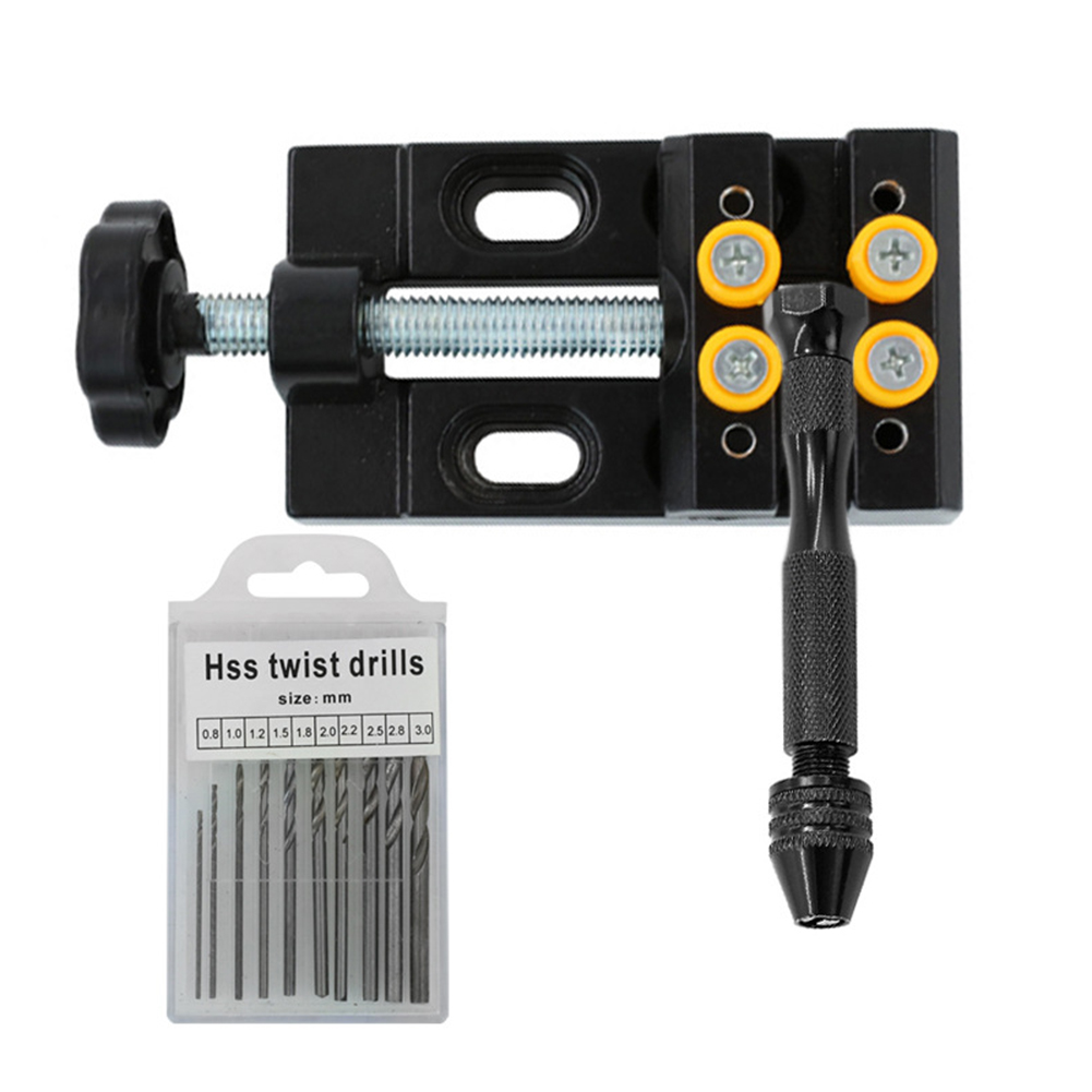 

Adjustable Mini Jaw Bench Drill Bits Set DIY Craft Woodworking Repair Tool, 501 Original