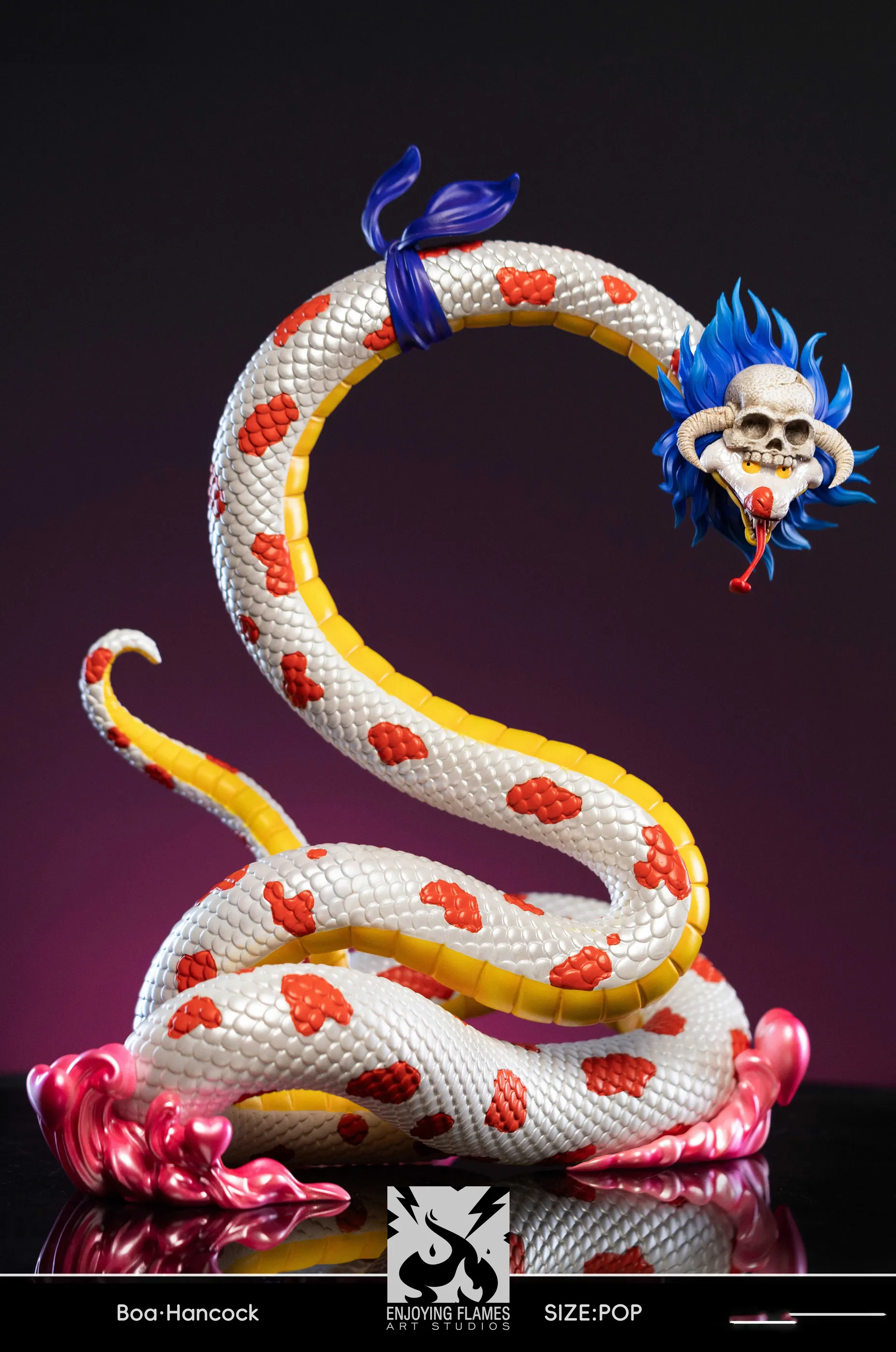 POP Scale Boa Hancock - ONE PIECE Resin Statue - Enjoying Flames