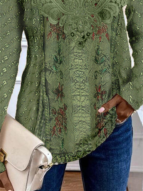 Women Half Sleeve V-neck Solid Color Dress