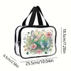 DIY Butterfly Diamond Art Rhinestone Makeup Bag Transparent PVC Storage Pack