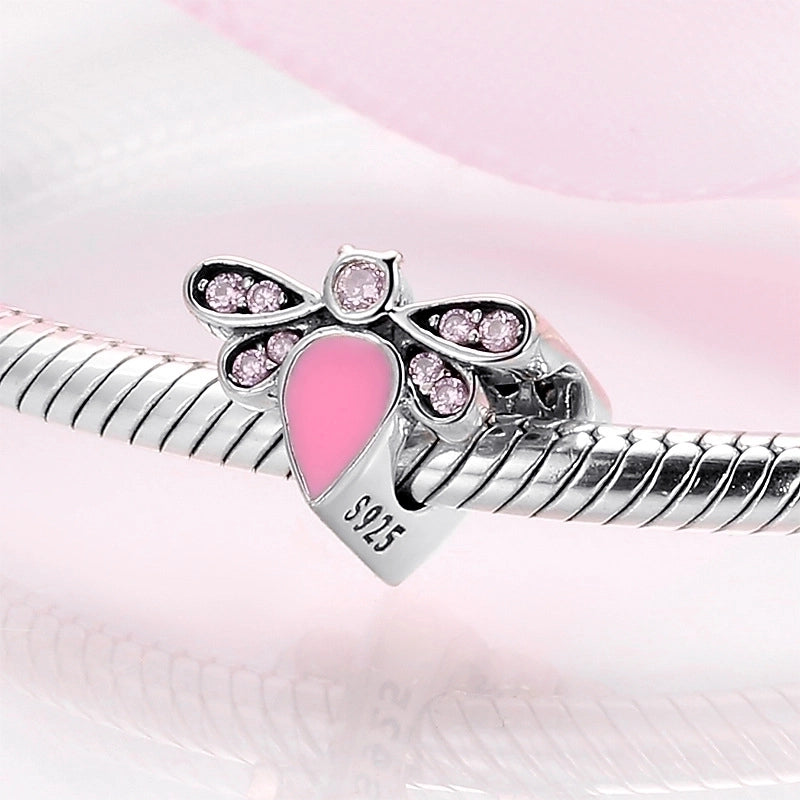 1 Piece 925 Sterling Silver Heart Shape Butterfly Jewelry Accessories2