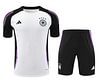 Joyfball 2024/2025 Germany short sleeved training jersey white+Shorts  1:1 Thai Quality
