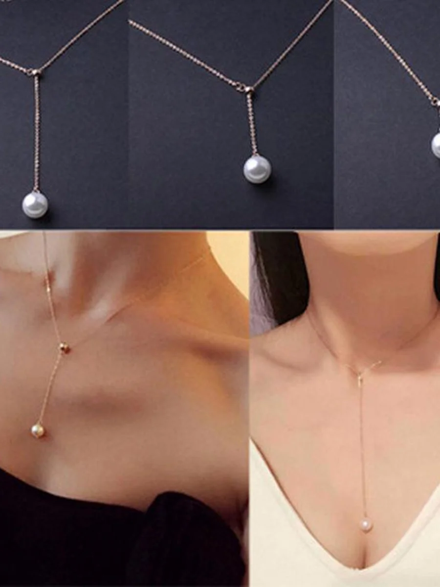 Pearl Embellished Vintage Necklace