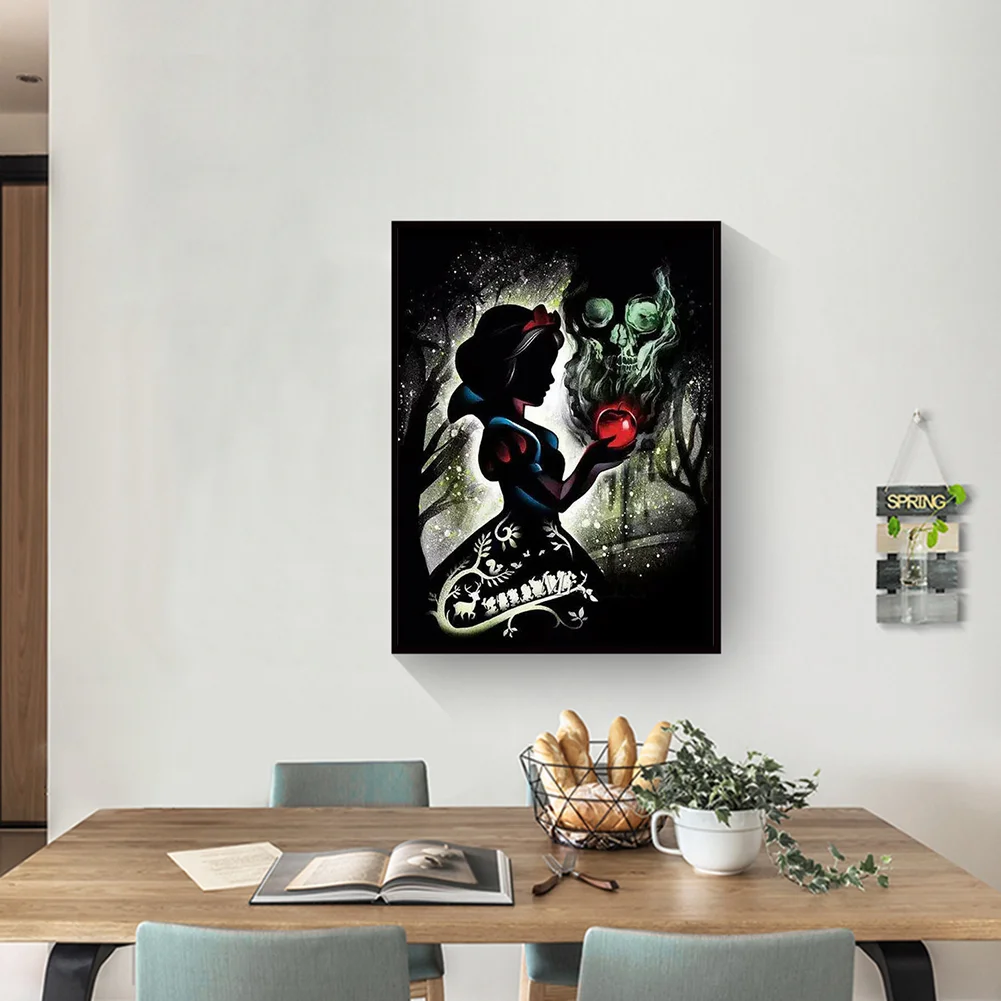 Diamond Painting - Full Round Drill - Snow White(Canvas|30*40cm)