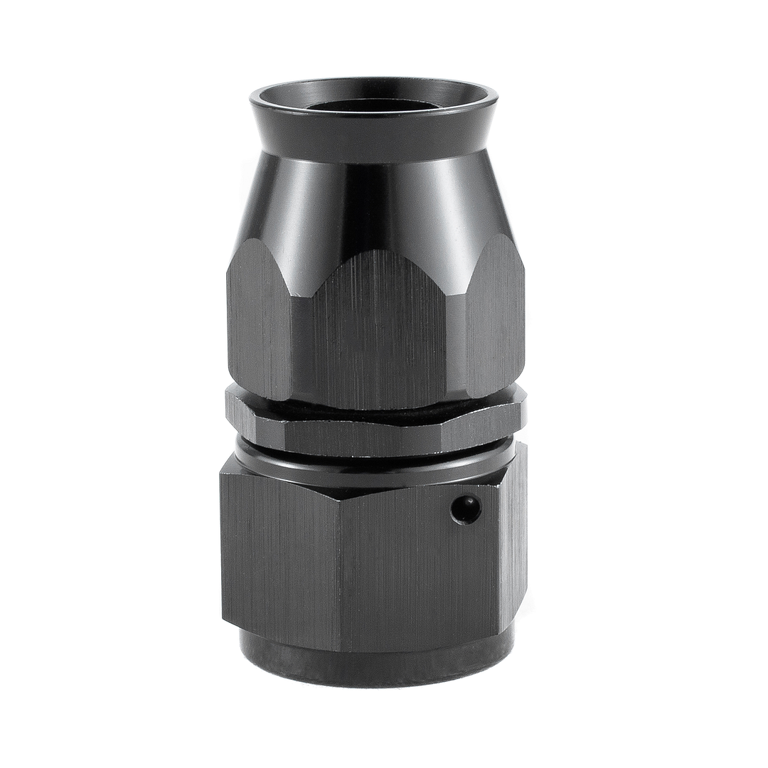 Alloyworks Straight -12AN 12AN Fuel Oil Hose End Reusable /Swivel 12 AN Fitting -12AN BLACK