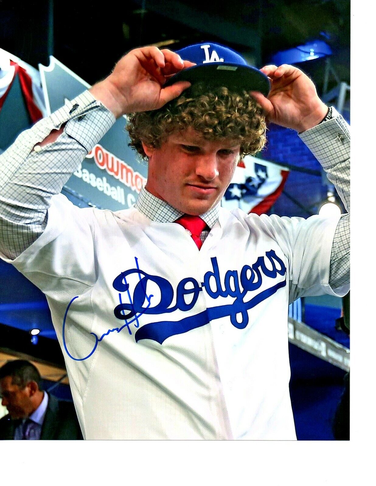 Grant Holmes Oakland A's autographed signed 8x10 Photo Poster painting Dodgers 1st round pick c