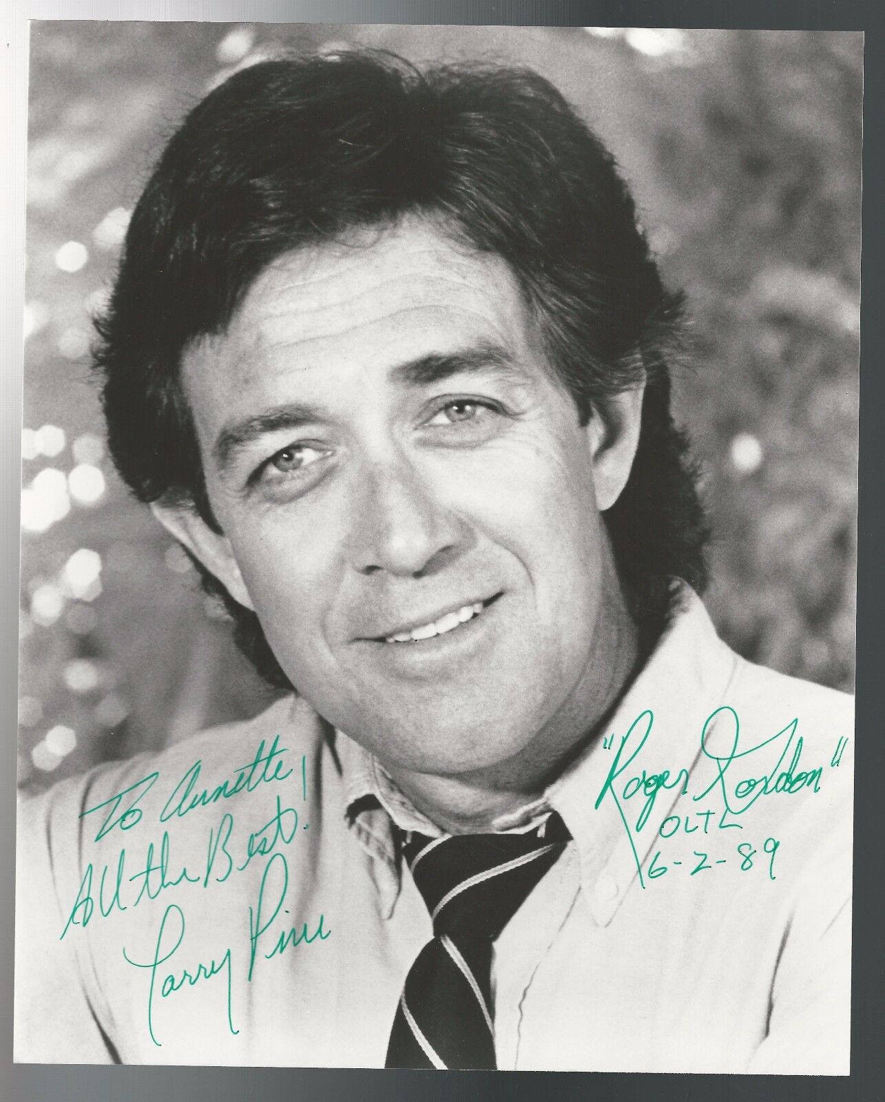 Larry Pine Hand Signed Autographed 8x10 Picture Photo Poster painting One Life to Live