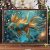 Diamond Painting-DIY Full Round Drill Gold Powder Betta Fish(40*50CM)