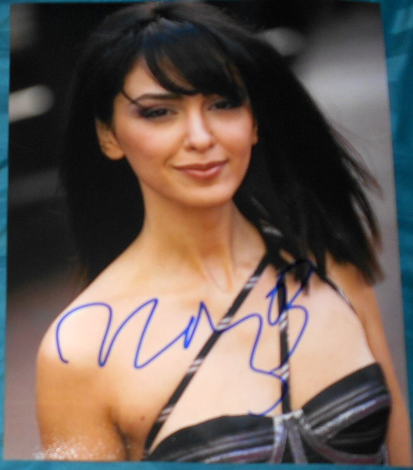 NAZANIN BONIADI SIGNED AUTOGRAPH SEDUCTIVE SMILE & LIPS SEXY POSE 8X10 Photo Poster painting COA