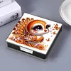 Leather Animals Diamond Painting Notecard Box Flowers Gem Art Sticky Note Holder