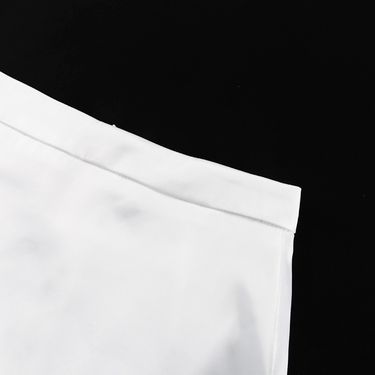 Ootddress Fashion High Split Patchwork Long Skirt Women Slim Elegant High Waist Casual Clothes White Long Skirt Ladies Gown Summer
