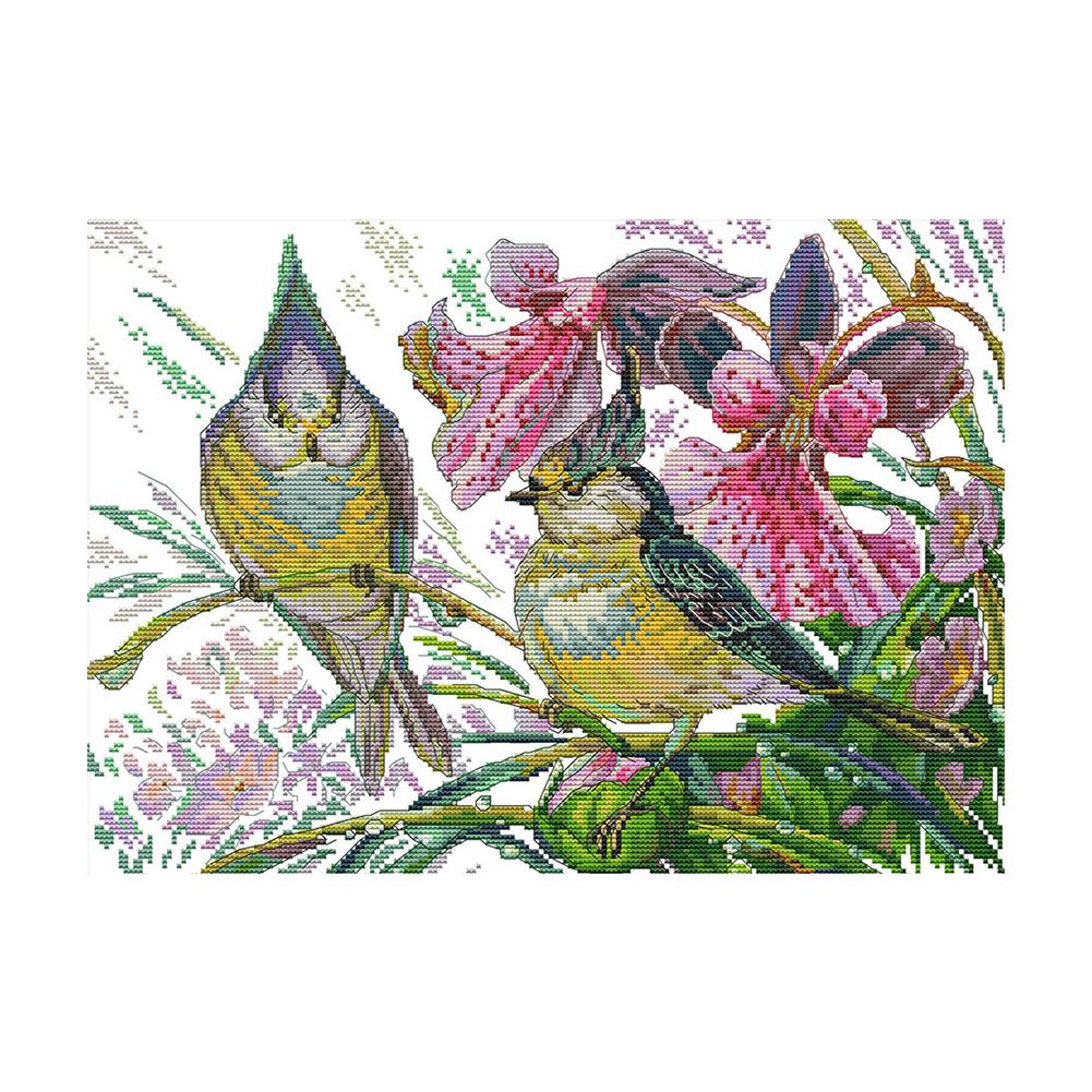 

Early Spring Bird - 14CT Stamped Cross Stitch - 44*33cm, 501 Original