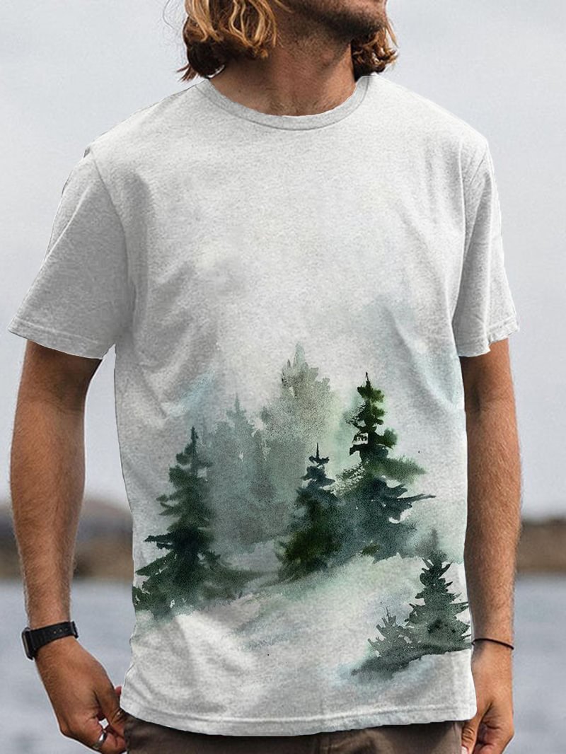 Outdoor Woods Printed Men's T-Shirt in  mildstyles
