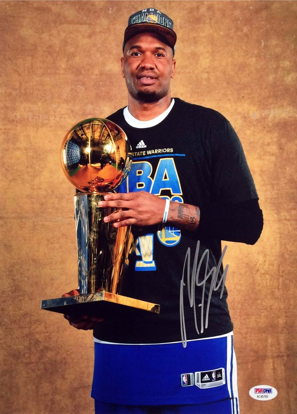 Marreese Speights Signed Golden State Warriors 11x14 Photo Poster painting PSA AC45765