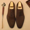 Mens Suede Leather Dress Shoes