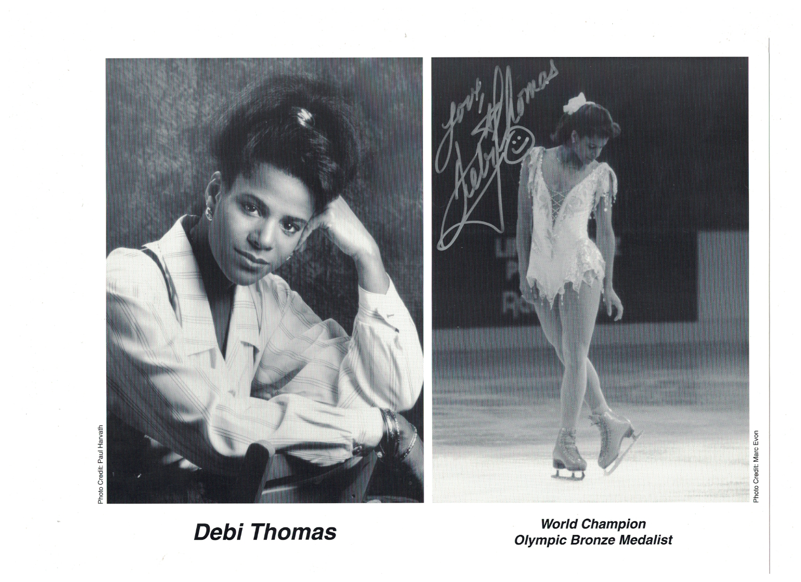 Debi Thomas Olympic Figure Skating Signed 8x10 Photo Poster painting W/Our COA