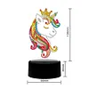 DIY Diamond Painting 7 Color Night Light Lamp Home Decoration Ornament Gift Kit(Unicorn)