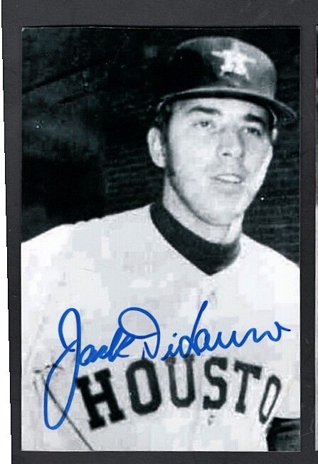 1970 JACK DILAURO-HOUSTON ASTROS AUTOGRAPHED POSTCARD SIZED ROOKIE Photo Poster painting