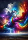 Luxury AB Velvet Diamond Painting Kit  | Lightning