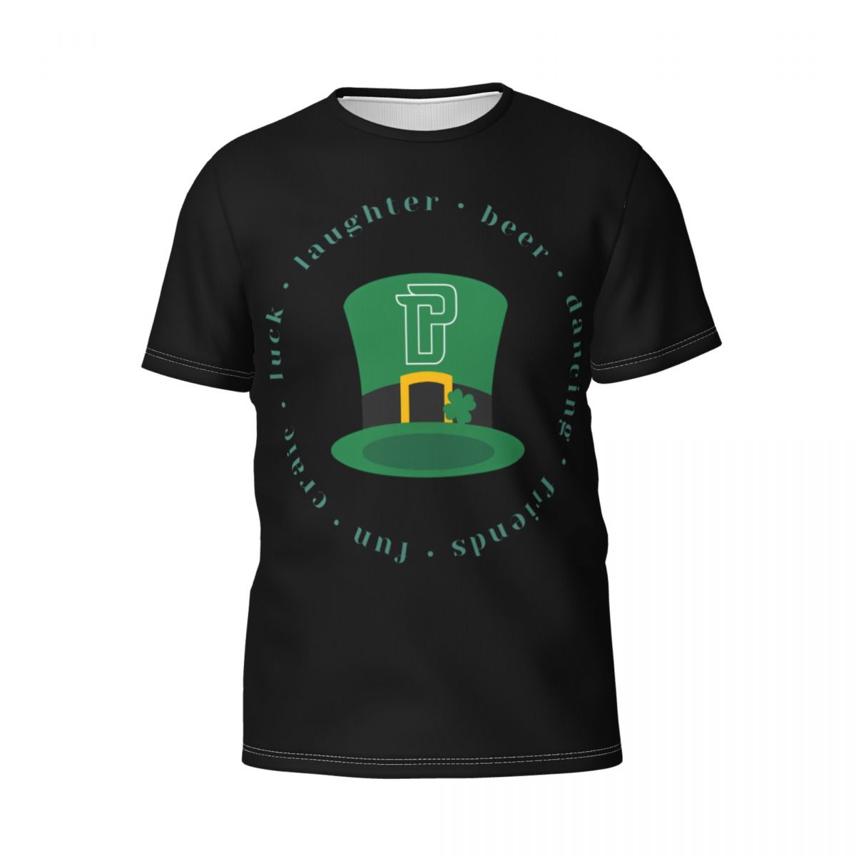 Detroit Pistons Green Lucky St Patrick's Day Printed Men's T-Shirt