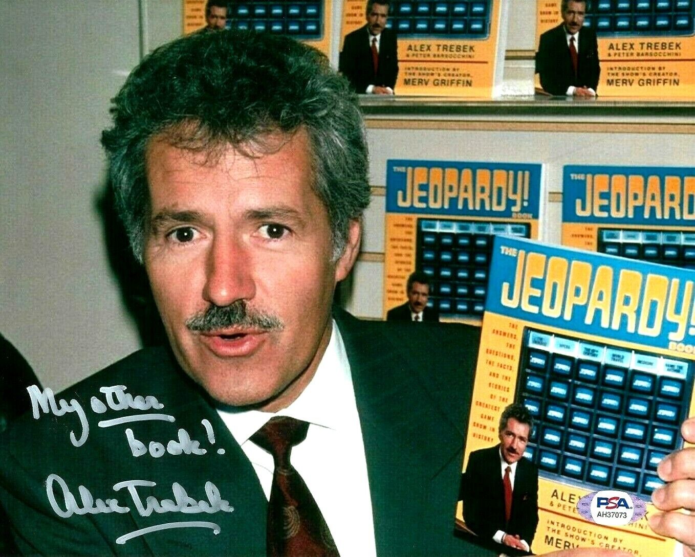 ALEX TREBEK HAND SIGNED AUTOGRAPHED 8X10 Photo Poster painting WITH PSA DNA COA MUST SEE RARE 10