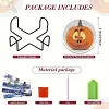 8pcs DIY Diamond Painting Coaster Kit With Holder - Pumpkin