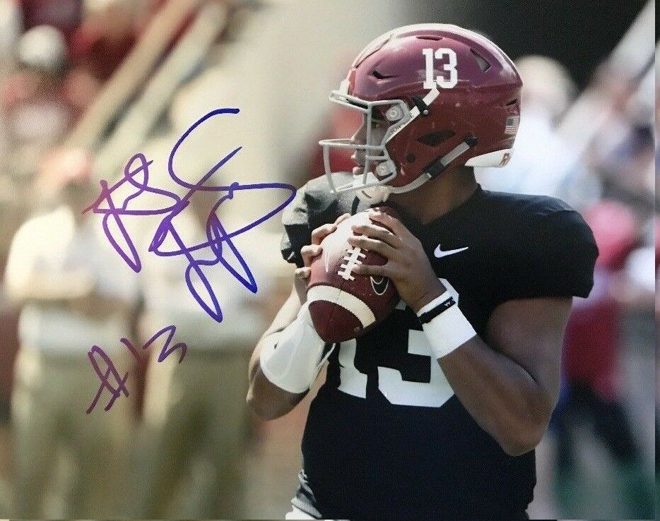 Tua Tagovailoa Autographed Signed 8x10 Photo Poster painting ( Alabama Crimson Tide ) REPRINT