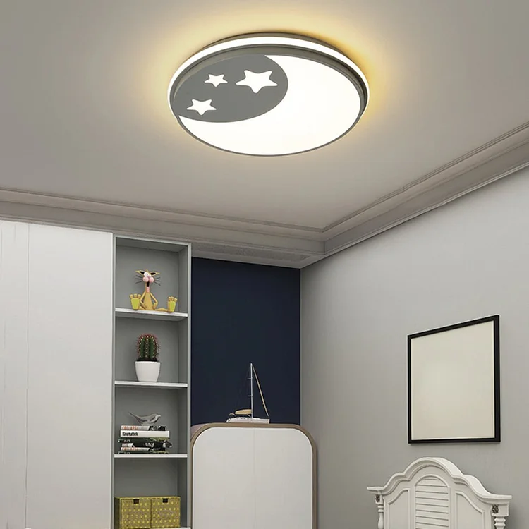 Creative Circular Cartoon Pattern LED Ceiling Lamp for Children's Room - Appledas