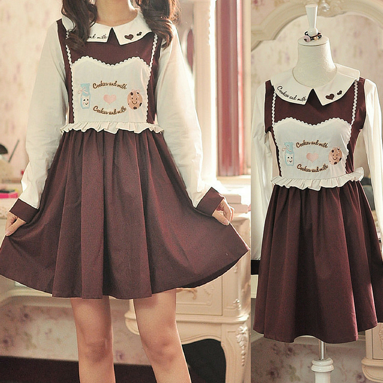 Brown Sweet Lolita Maid Dress SP167020
