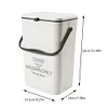 Hanging Compost Bin Large Capacity 7/12L Recycling for Cupboard/Bathroom/Bedroom