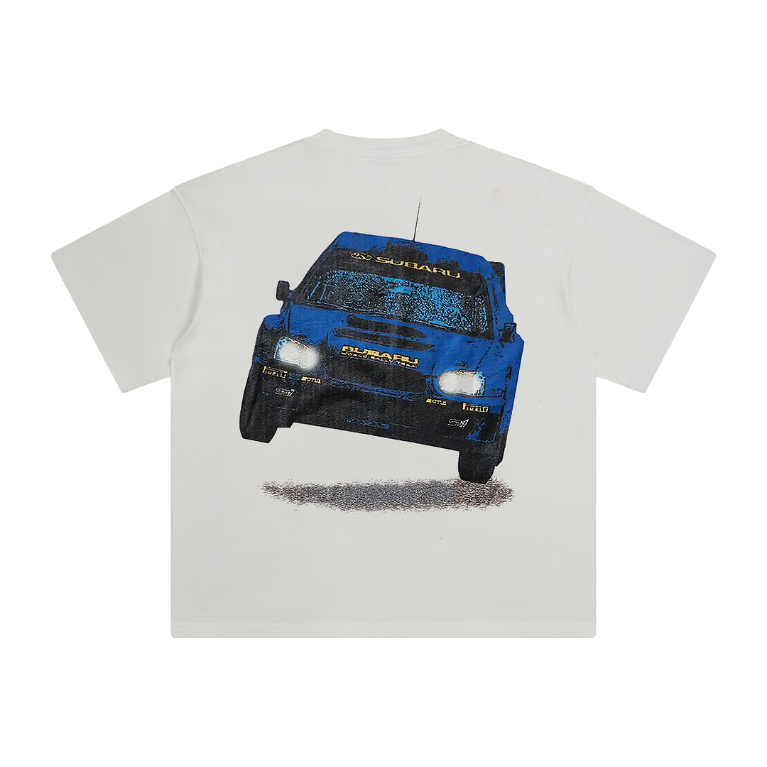 Subaru World Rally Team Printed Men's Oversized T-shirts