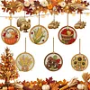 6 pi&egrave;ces de r&eacute;colte, panier de r&eacute;colte, peinture en diamant, ornements en acrylique, pendentifs d&eacute;coratifs
