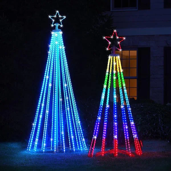 🌈Early Christmas Discounts🎄Multi-color LED animated outdoor Christmas tree