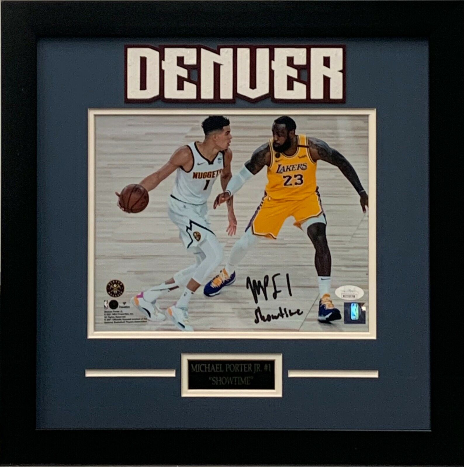 Michael Porter Jr autographed inscribed framed 8x10 Photo Poster painting NBA Denver Nuggets JSA