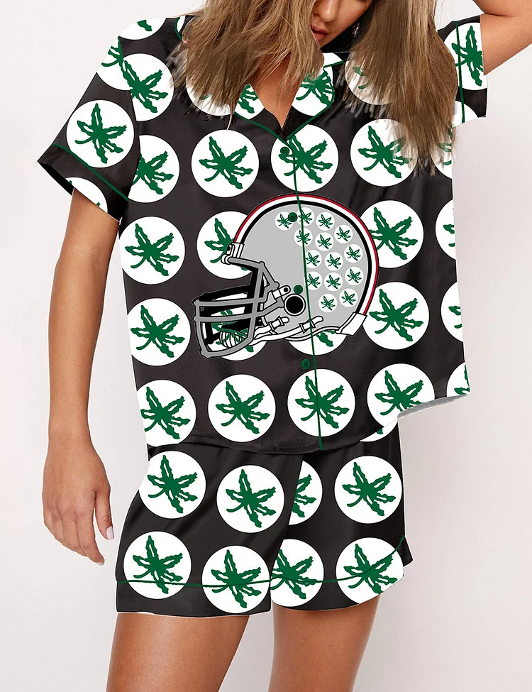 Women's Ohio State Buckeyes Football National Champions Pajama Set
