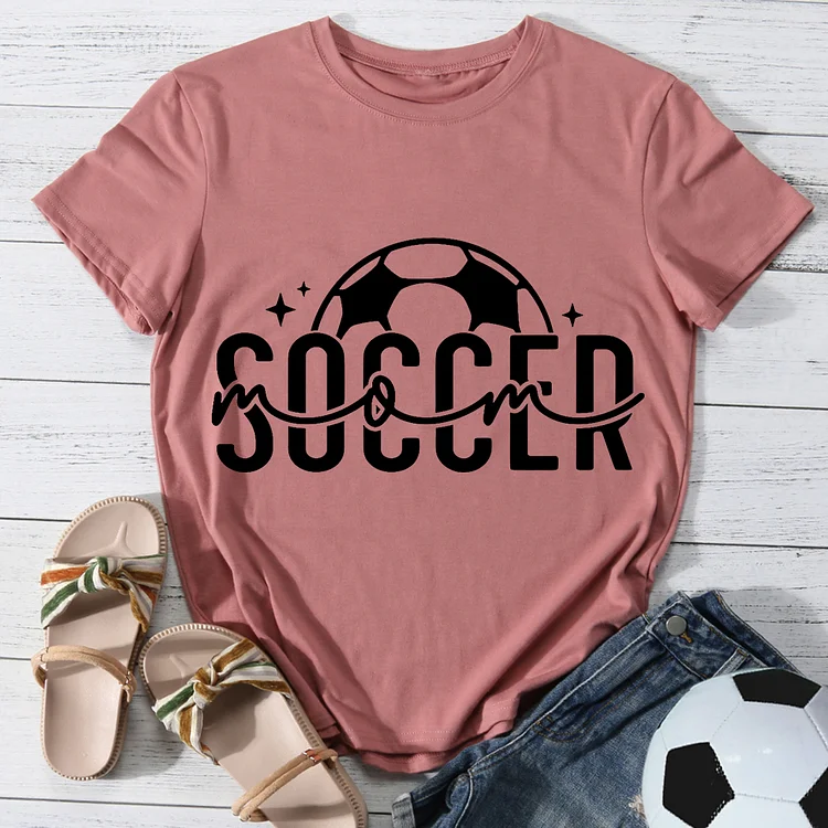 Star Soccer Round Neck T-shirt