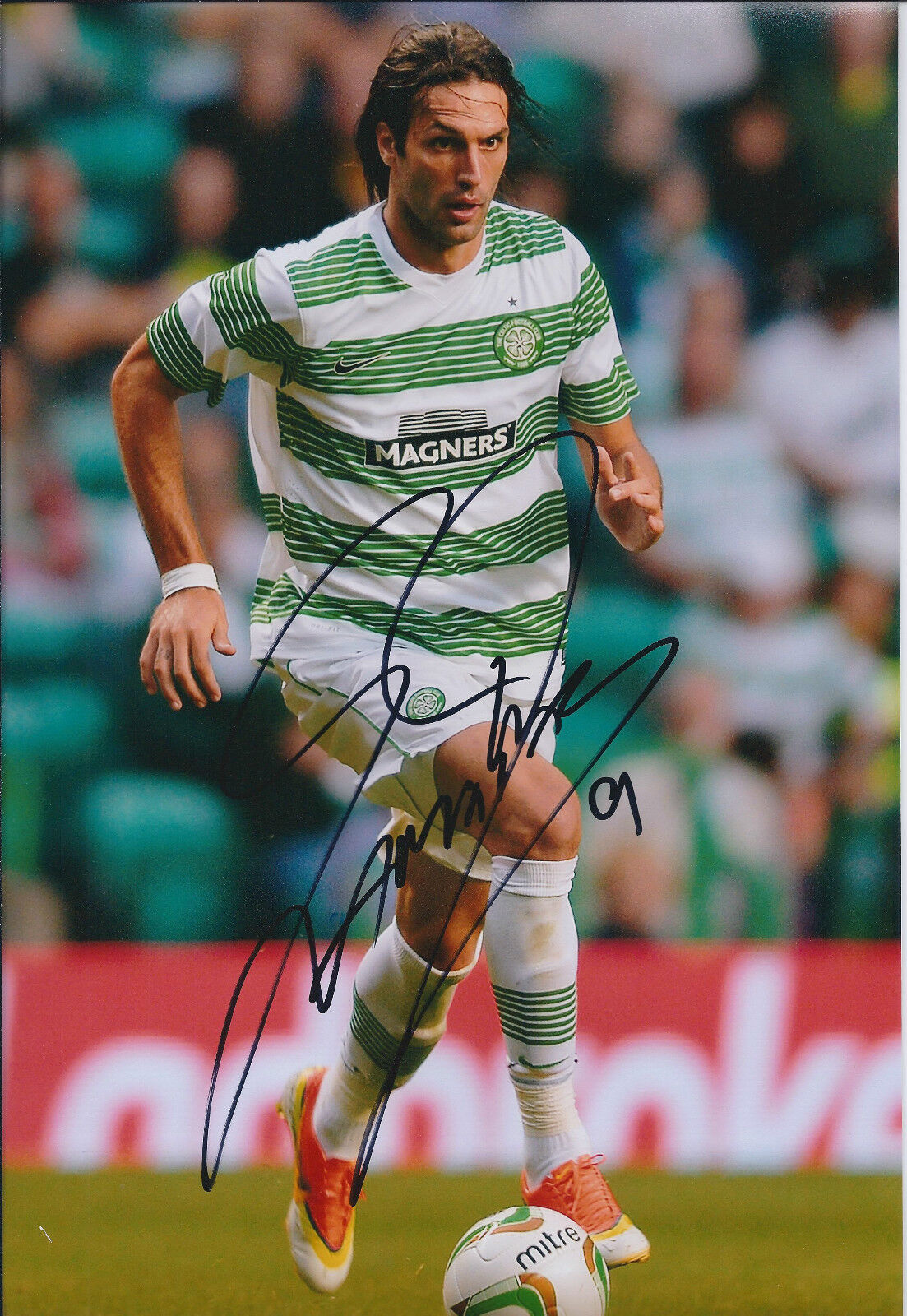 Georgios SAMARAS SIGNED Autograph 12x8 Photo Poster painting AFTAL COA CELTIC SPL Title WINNERS