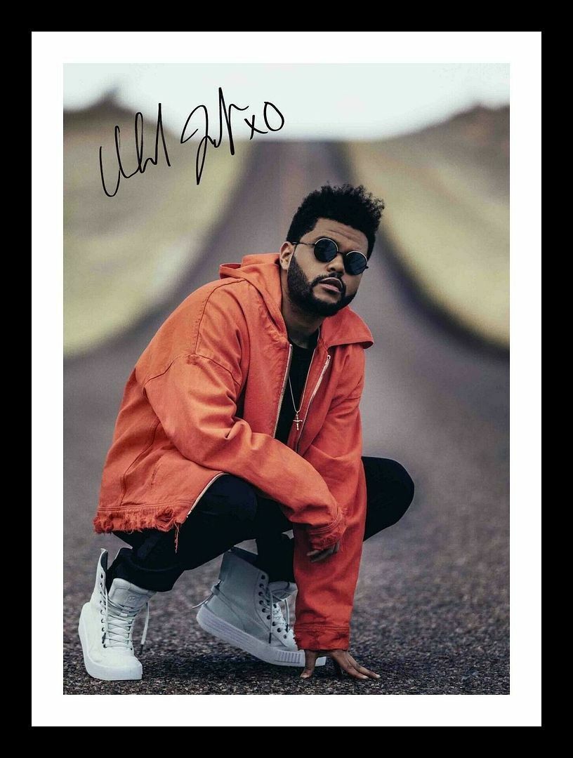 The Weeknd Autograph Signed & Framed Photo Poster painting