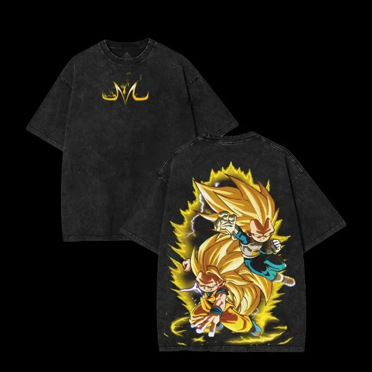 Dragon Ball Printed Unisex Washed T-Shirt