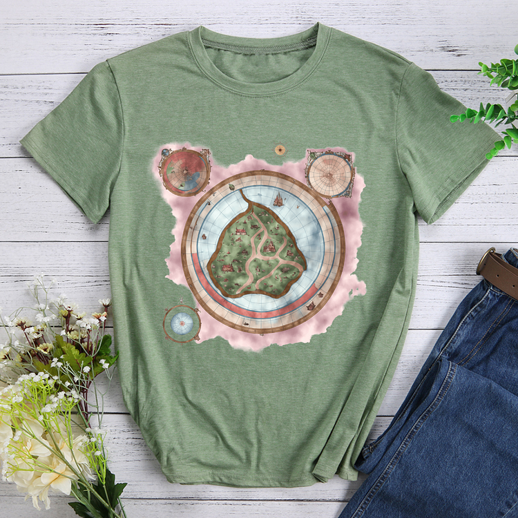 AL™  A Compass Won't Let You Get Lost Hiking T-shirt Tees -xn0620-17-Annaletters