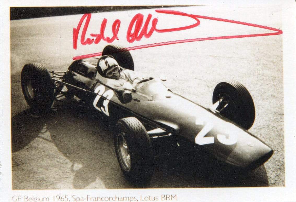 Richard Attwood autograph, English Formula One driver 1964-69, signed Photo Poster painting