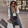 Women's Long Jacket Hooded Down Warm Vest