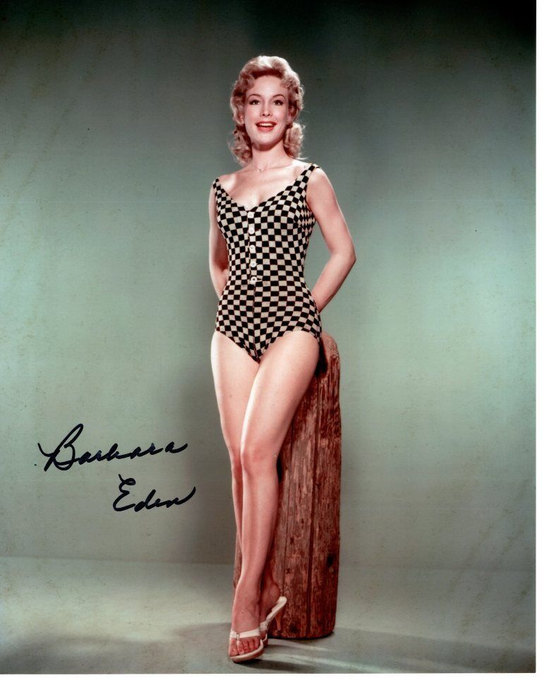 BARBARA EDEN signed autographed BATHING SUIT 8x10 Photo Poster painting