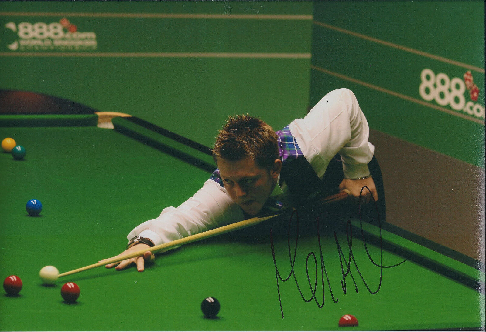 Mark ALLEN AUTOGRAPH 12x8 Signed Photo Poster painting AFTAL COA SNOOKER Shoot Out Finalist