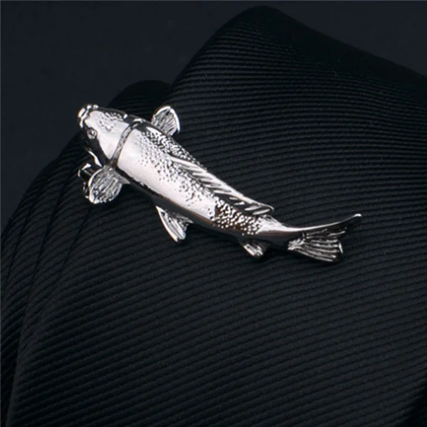 Ropenic Men's Metal Necktie Bar Crystal Formal Shirt Wedding Ceremony Gold Color Tie Clip Men's Party Gifts Fashion Tie Clips Gifts
